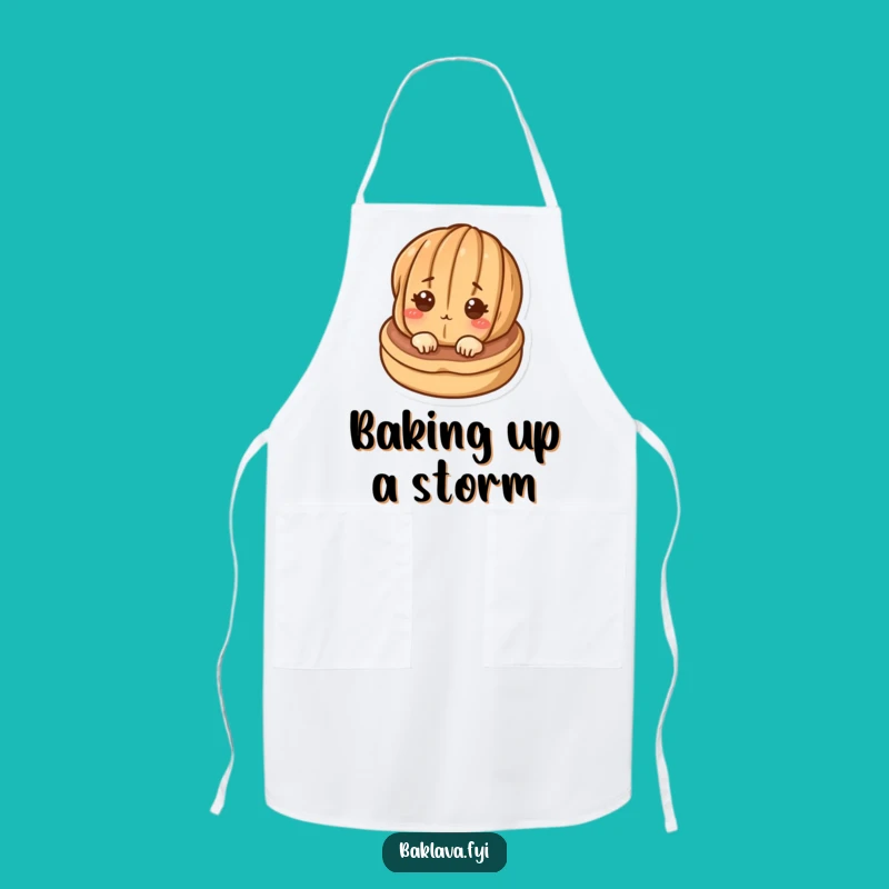 Funny Apron for Bakers - Hilarious Walnut Pastry Design for Kitchen Fun