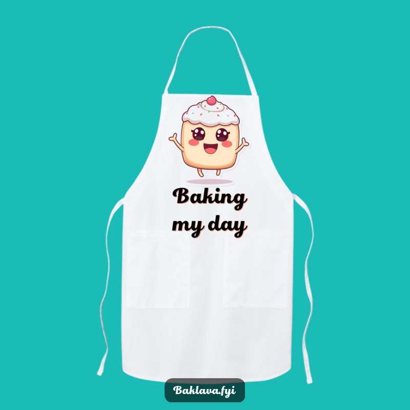 Funny Leaping Pastry Apron - Cheerful Bakery Humor Kitchen Gift