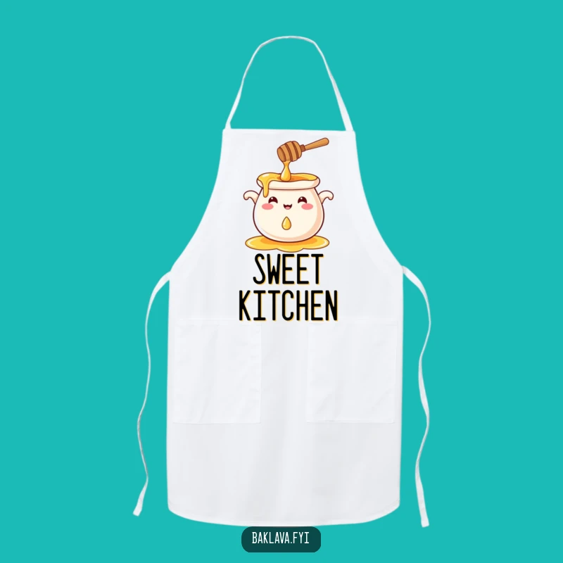 Funny Smiling Honey Pot Apron: Cook with Sweetness and Smiles