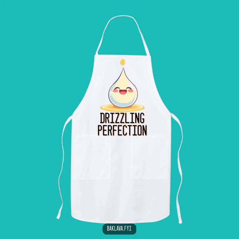 Funny Syrup Droplet Apron - Joyful Kitchen Wear for Sweet Cooking