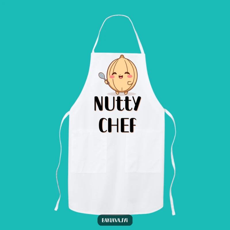 Funny Walnut Wink Apron - Happy Nut Design for Snack Lovers & Gift
