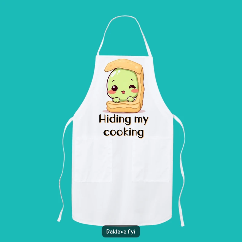 Funny Shy Pistachio Baklava Apron: Sweet Kitchen Helper, Perfect Funny Gift