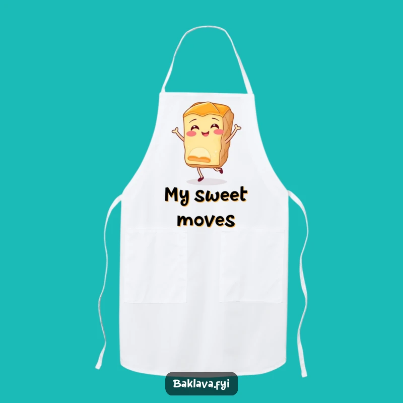 Funny Baklava Jig Apron - Joyful Pastry Design for Bakers & Gift