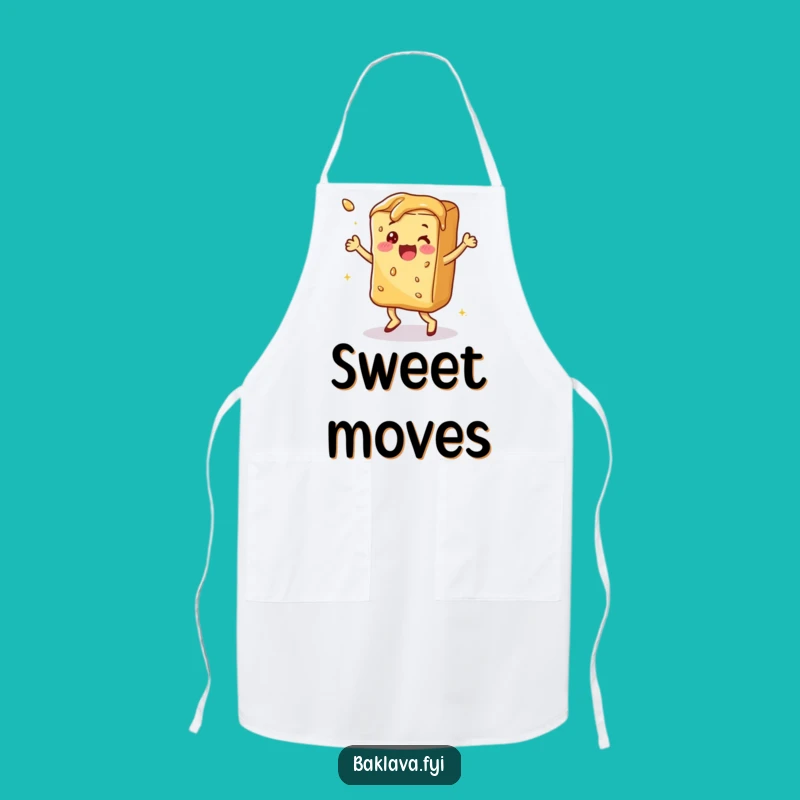Funny Dancing Baklava Apron: Cook with Sweet Humor