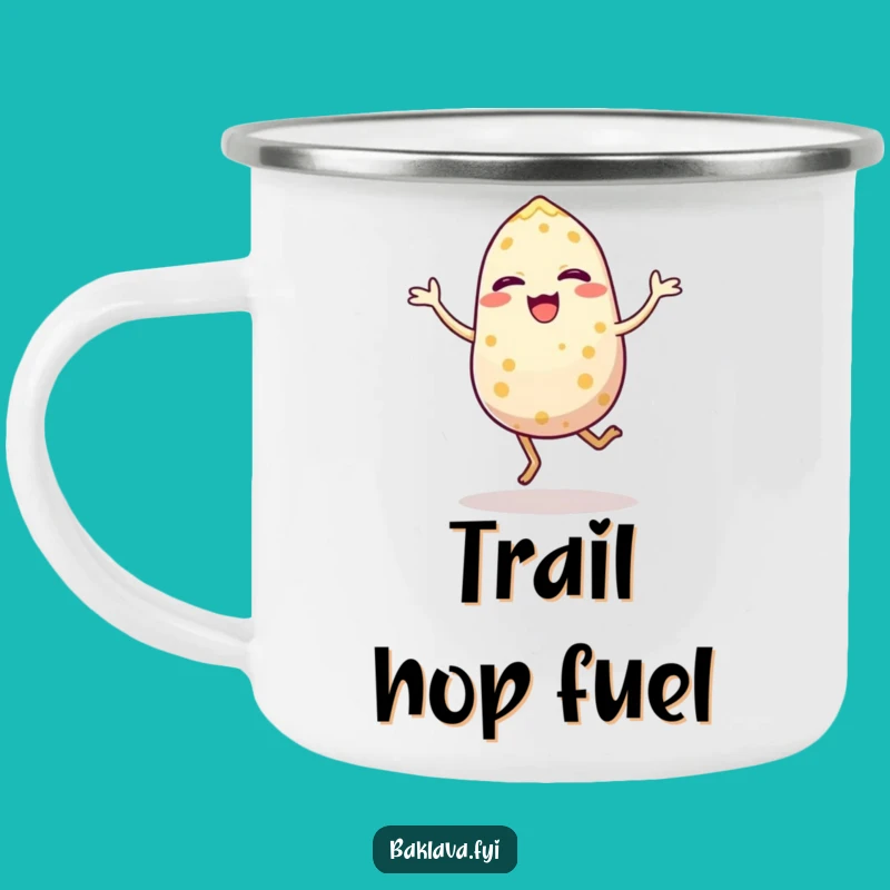 Funny Sesame Seed Hop Camping Mug: Durable Energetic Seed Mug, Perfect Camp Funny Gift