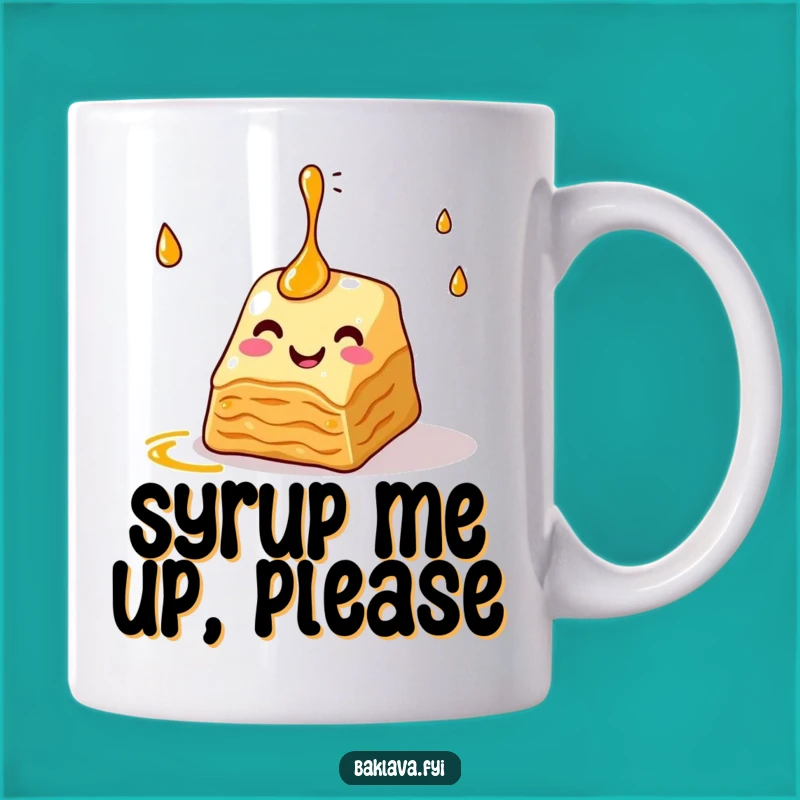 Funny Baklava Juggling Syrup Mug: Hilarious Gift for Sweet Treat Lovers!