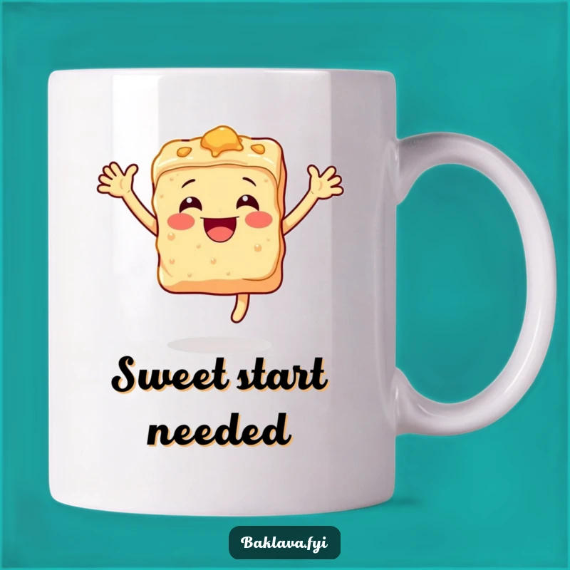 Funny Baklava Mug: Deliciously Happy Pastry Gift for Sweet Lovers