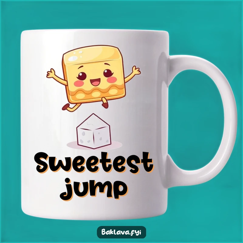 Funny Baklava Mug: Sweet Jump, Hilarious Dessert Lover Gift