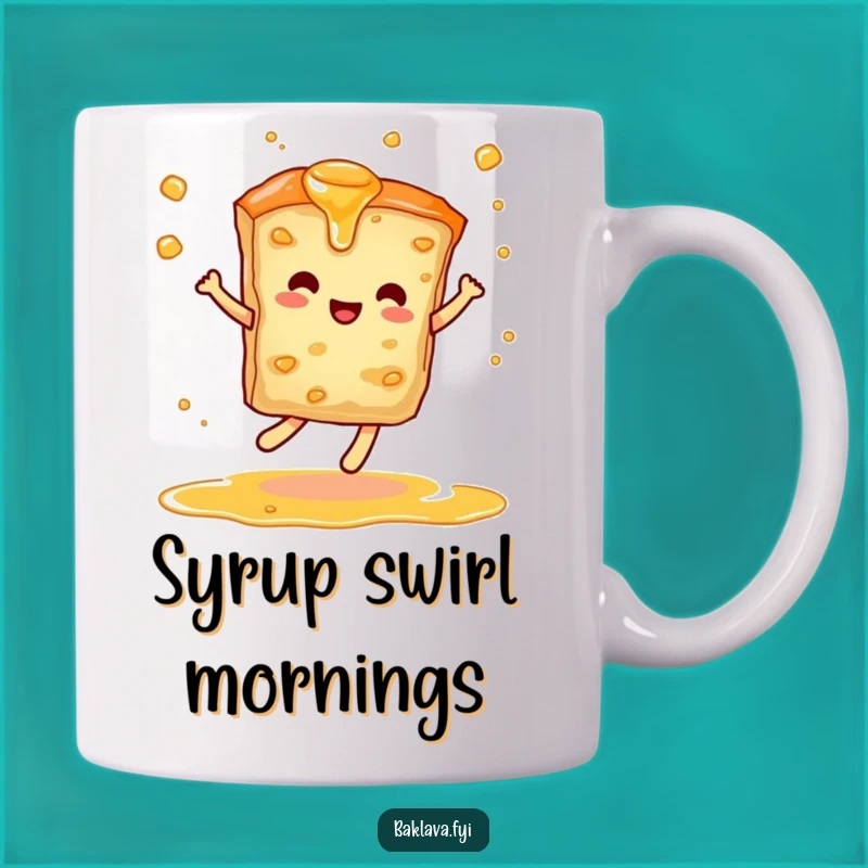 Funny Dancing Baklava Mug: A Sweet and Humorous Treat for Dessert Lovers