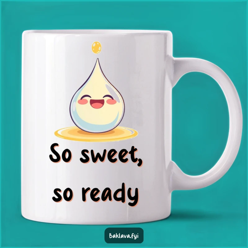 Funny Giggling Syrup Droplet Mug - Joyful & Hilarious Coffee Cup for Sweet Mornings