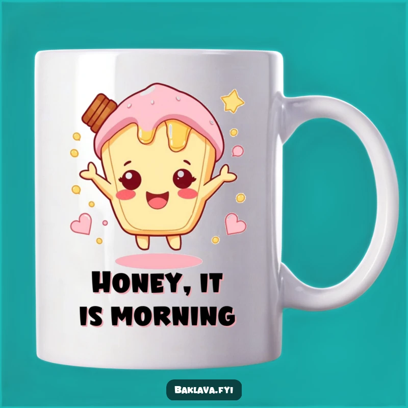 Funny Hopping Honey Pastry Mug: Sweet Fun & Gift