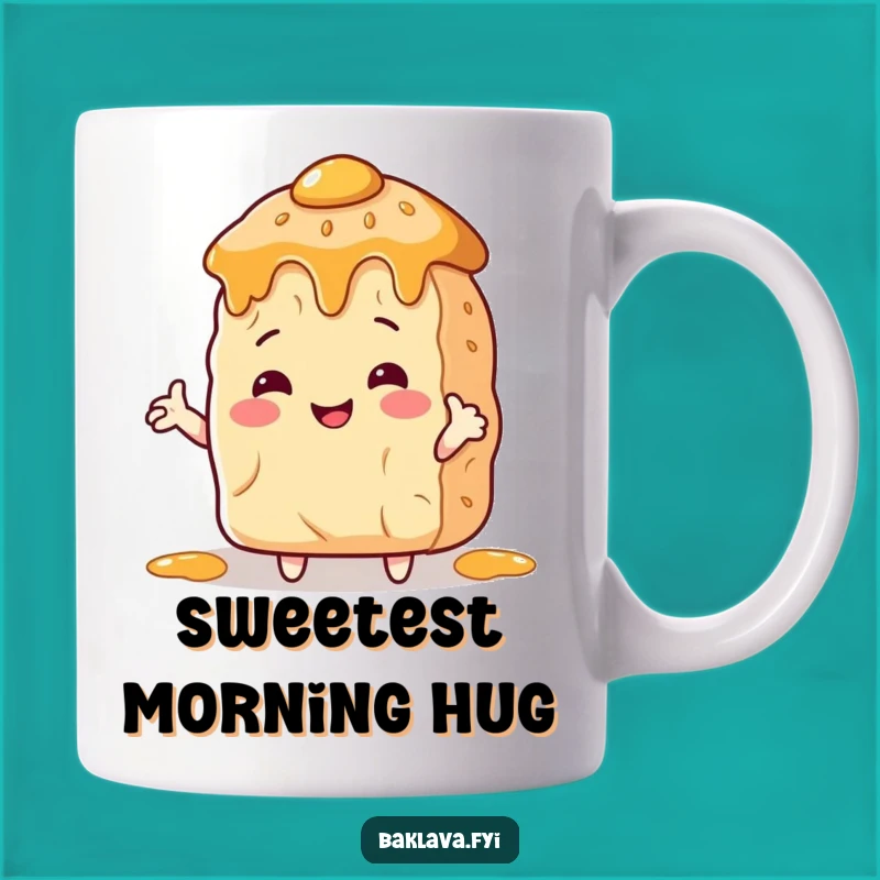 Funny Hugging Baklava Mug - A Sweet and Hilarious Treat for Dessert Lovers!