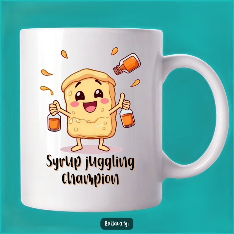 Funny Juggling Baklava Mug - Dessert Lover's Hilarious Gift
