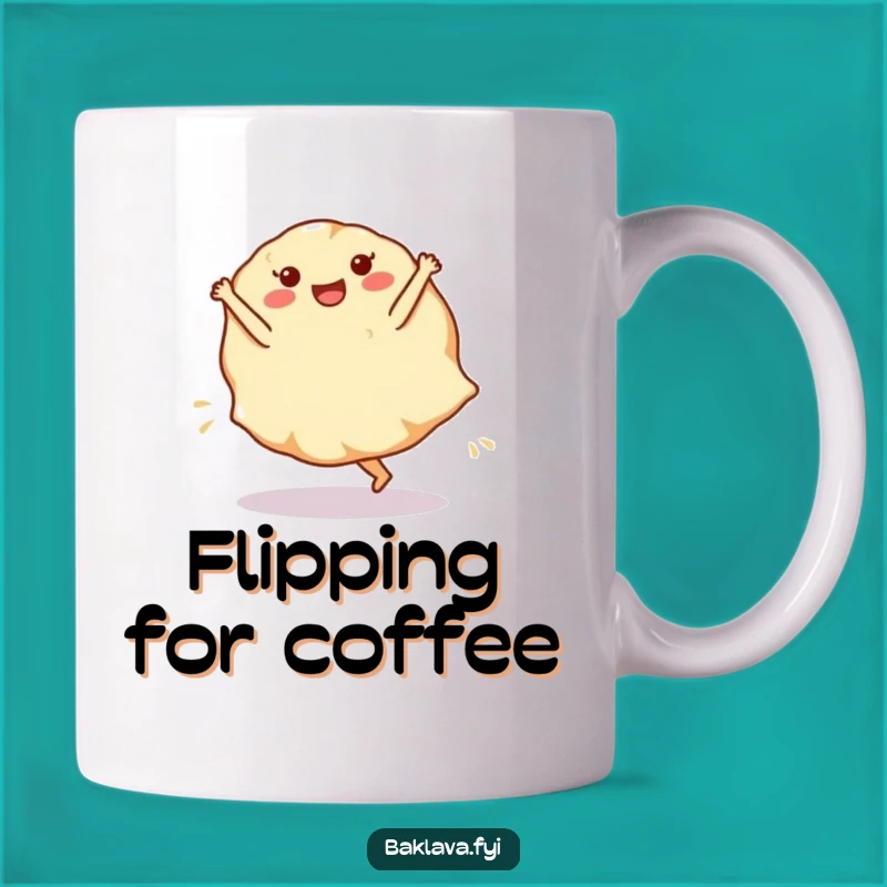 Funny Phyllo Dough Cartwheel Mug - Hilarious Pastry Art Gift