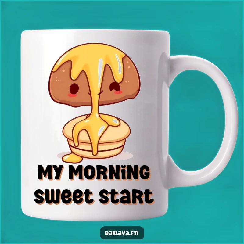 Funny Sweet Pastry Syrup Drizzle Mug - The Perfect Hilarious Breakfast Gift
