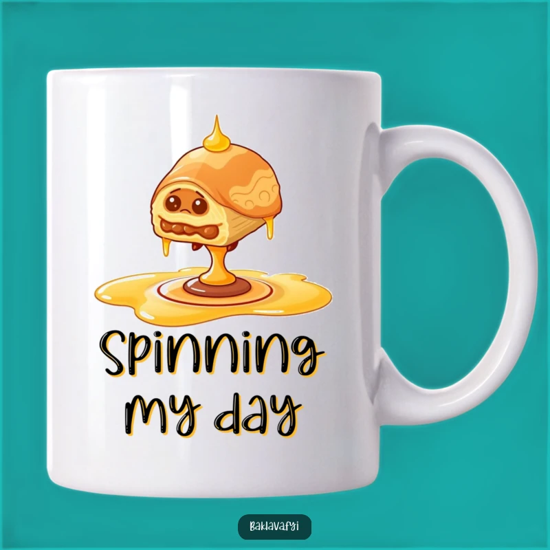 Funny Wobbly Baklava Mug - Hilarious Balance Act Design, Perfect Gift