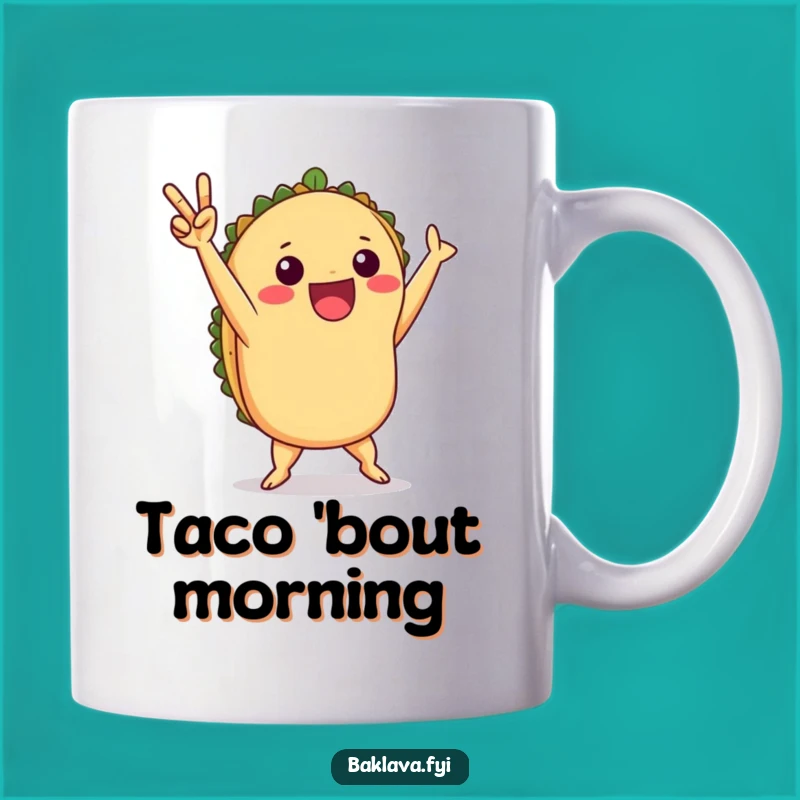 Funny Taco Victory Dance Mug: Celebrate with Flavor!
