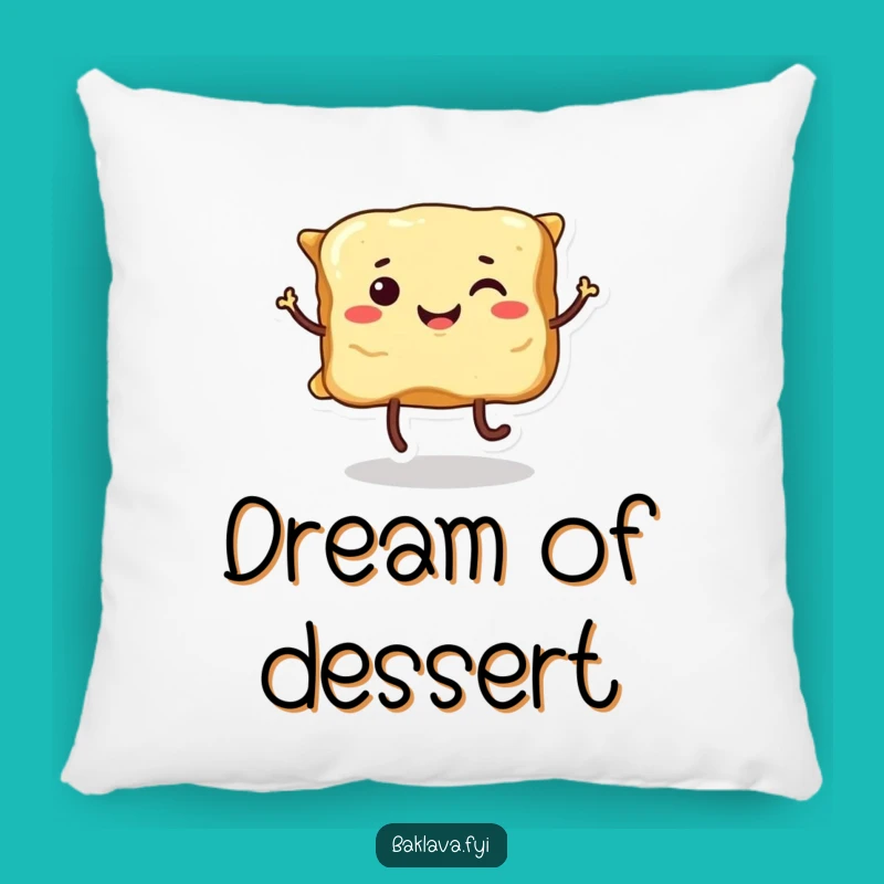 Soft Funny Dancing Baklava Pillow: Sweet Comfort and Playful Charm