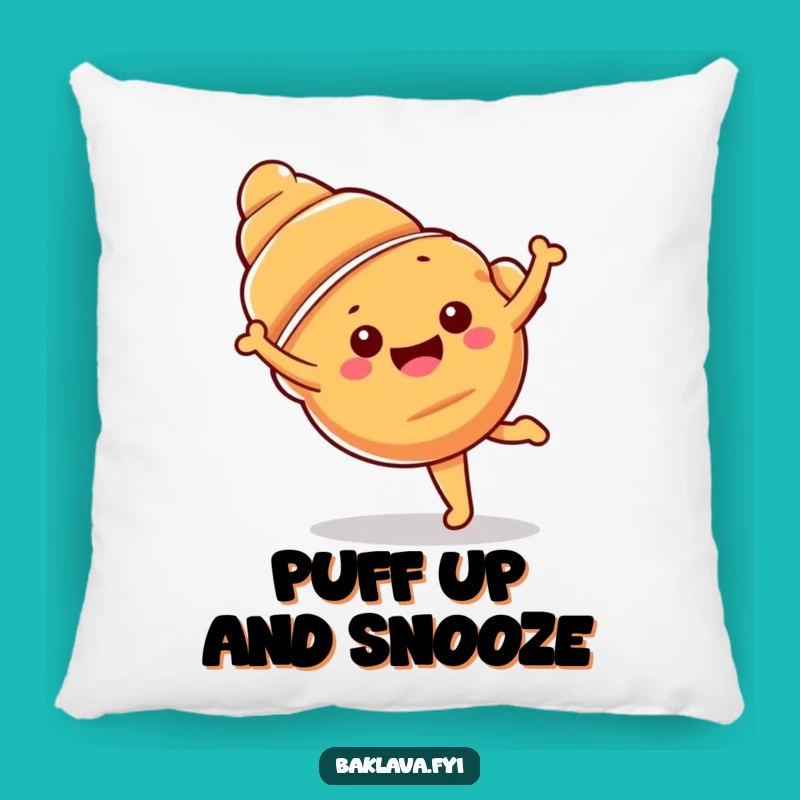 Funny Croissant Cartwheel Pillow: Cozy Comfort with a Twist