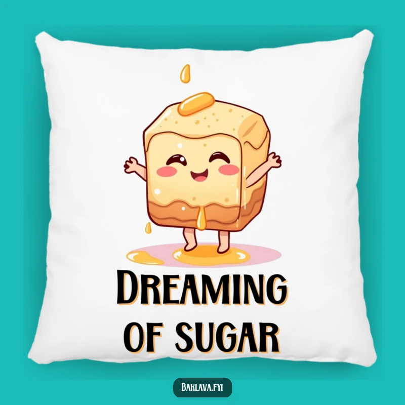 Funny Dancing Baklava Pillow: Sweet Dreams & Cozy Laughs