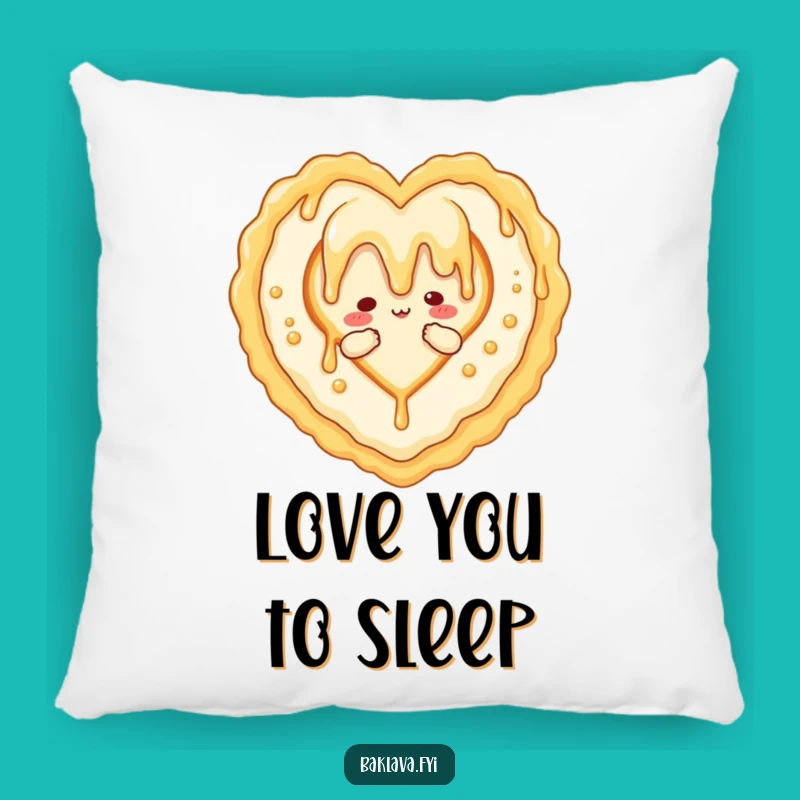 Funny Honey Baklava Heart Pillow: Add Comfy Love and Sweetness to Your Space