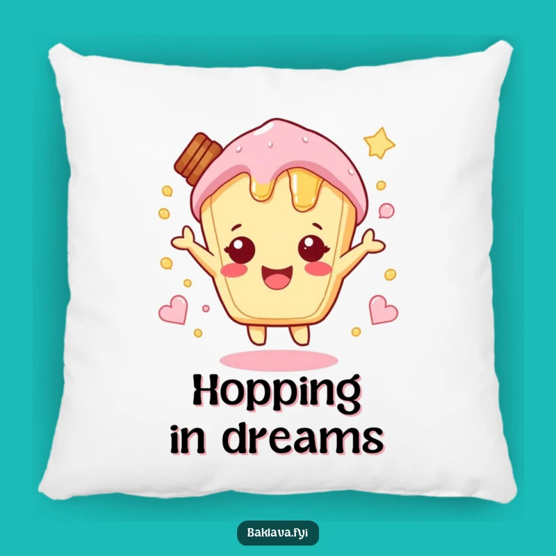 Funny Hopping Honey Pastry Pillow: Cozy Comfort & Sweet Smiles