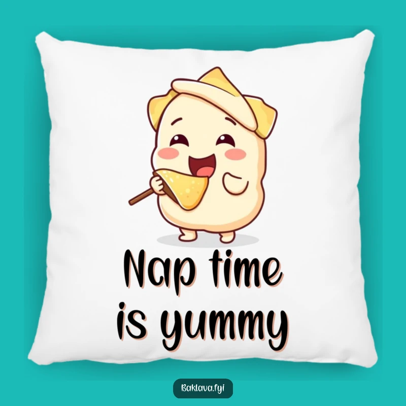 Funny Phyllo Dough Self-Bite Pillow - Cozy Humor for Home Decor