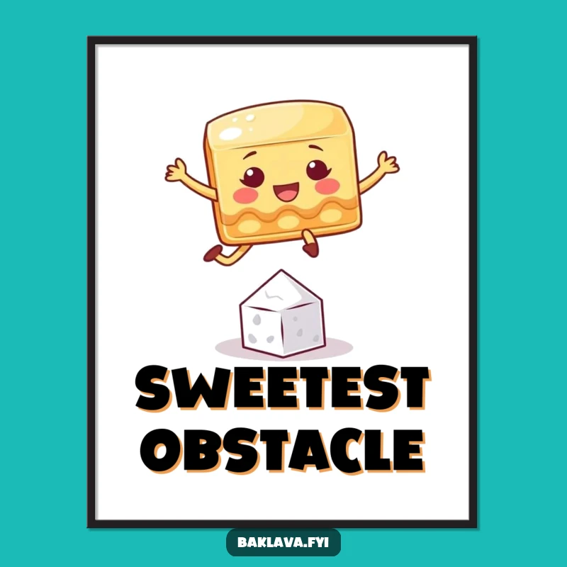 Funny Baklava Digital Art: Sweet Jumps, Hilarious Instant Decor