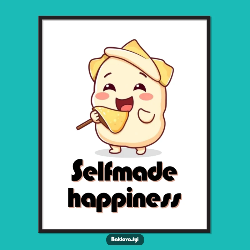 Funny Phyllo Dough Bite Digital Art - Instant Whimsical Decor