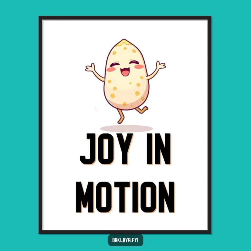Funny Sesame Seed Hop Digital Art: Instant Joyful Seed Download, Perfect Funny Gift