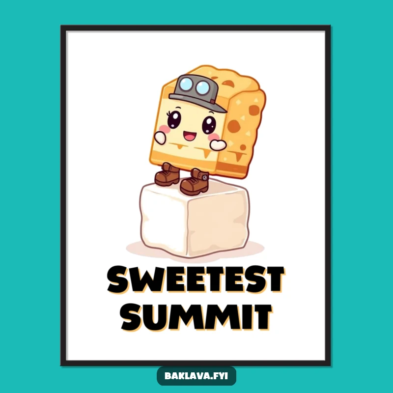 Funny Baklava Explorer Poster - Motivational Wall Art for a Hilarious Space!