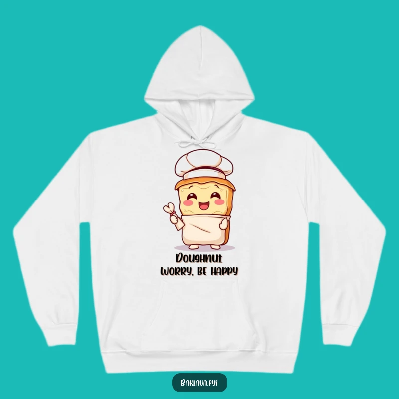 Funny Cozy Baklava Chef Hoodie: Warm Pastry Chef Design, Perfect Funny Gift for Foodies