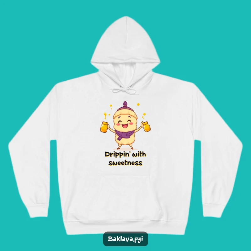 Funny Baklava Hoodie: Honey Juggling Delight - Cozy & Humorous Gift