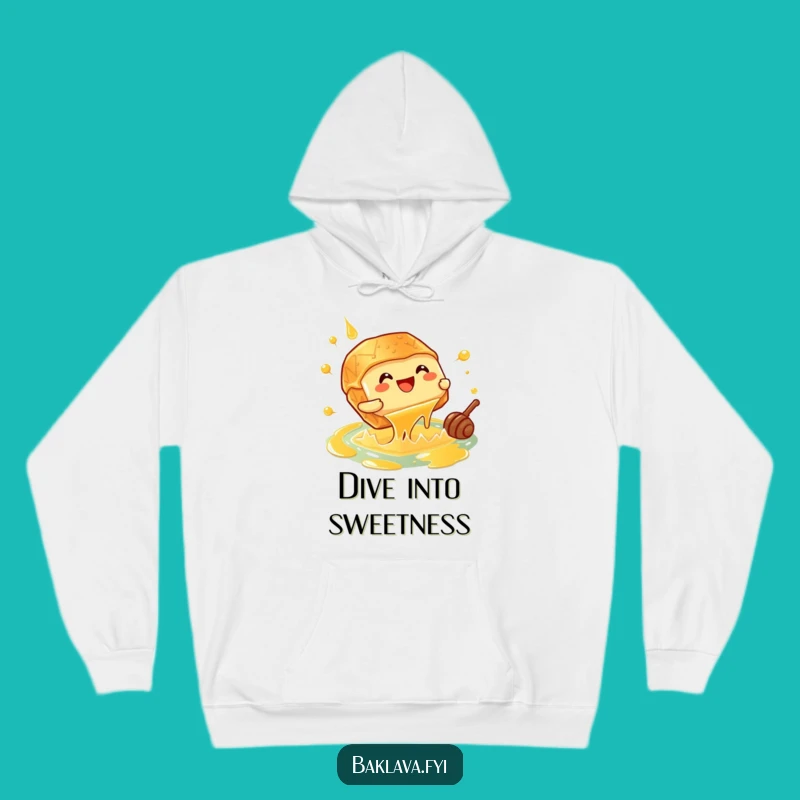 Funny Giggling Baklava Hoodie - Cannonball into Honey Warmth
