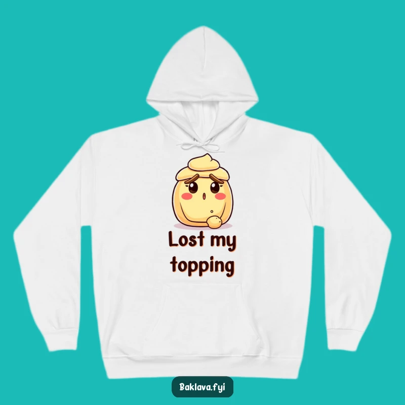 Funny Surprised Pastry Hoodie - Cozy Crumb Drama Humor Gift