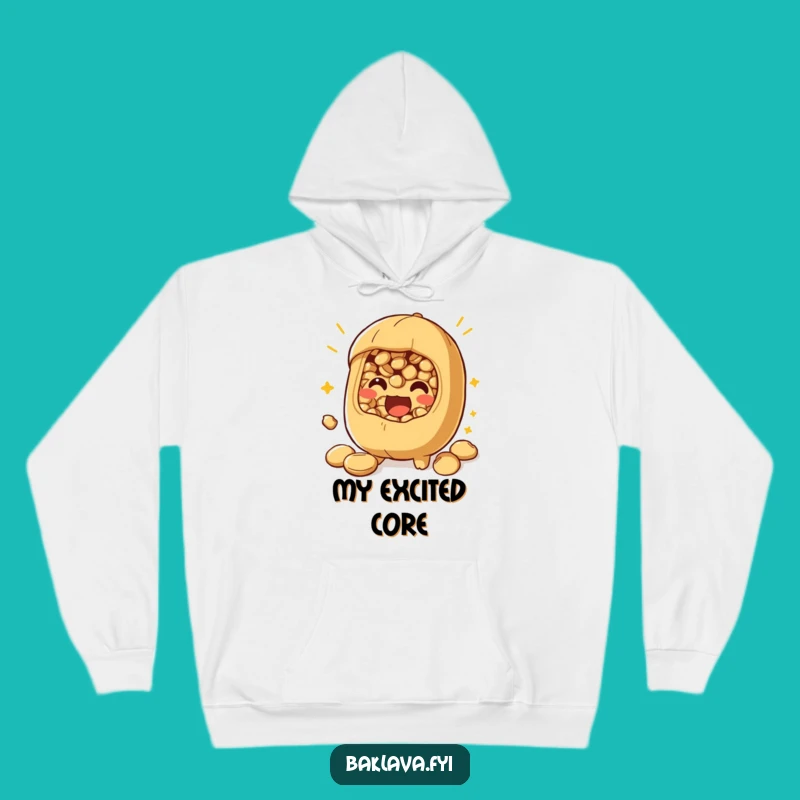 Cozy Funny Nut Filling Excitement Hoodie - Warm Up with Flavor