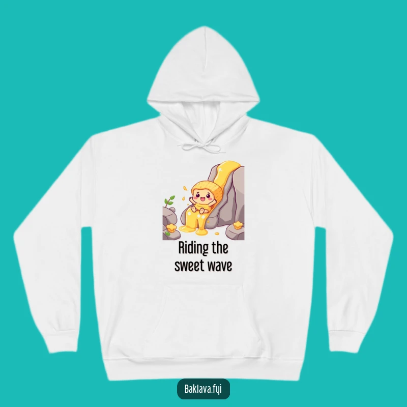 Funny Honey Waterfall Baklava Hoodie: Cozy Sweet Adventure Gift