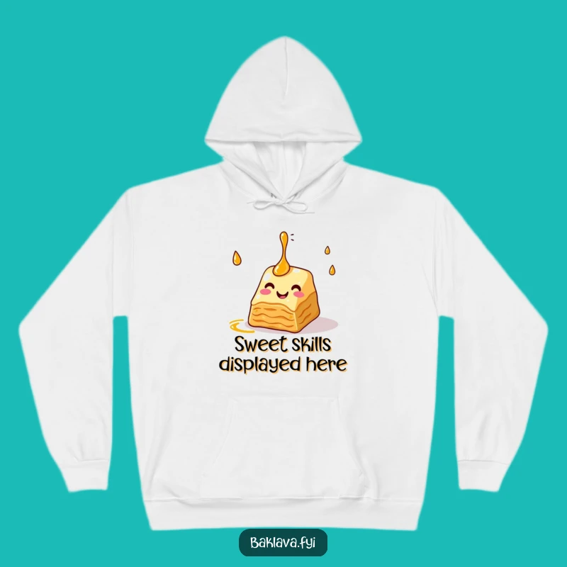 Cozy Funny Baklava Juggling Syrup Hoodie: Warmth Meets Sweet Humor!