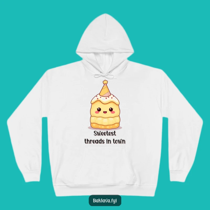Cozy Funny Baklava Party Hat Hoodie: The Ultimate Warm & Humorous Gift!