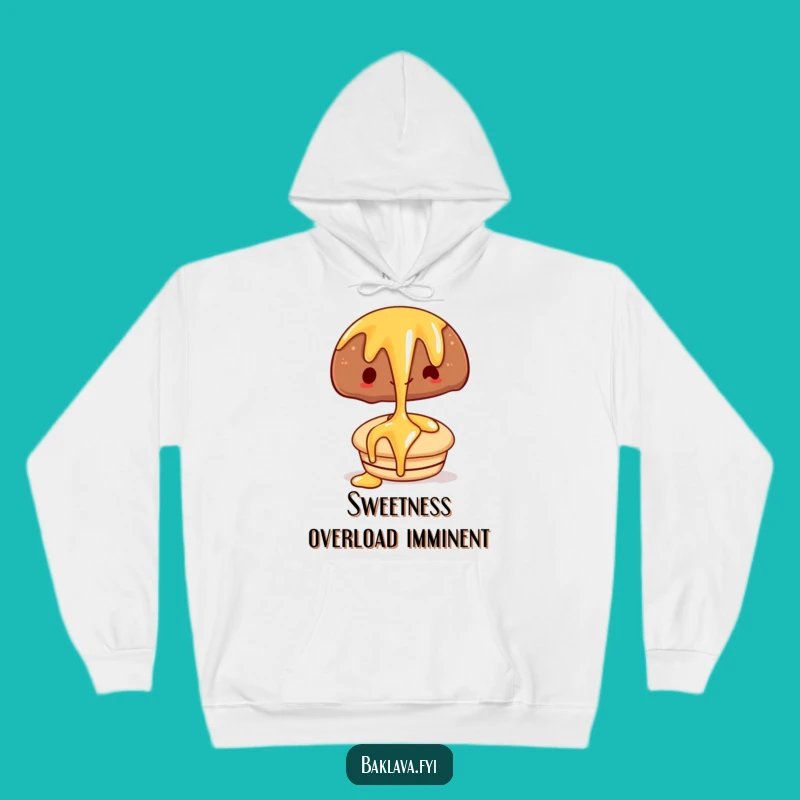 Funny Cozy Syrup Drizzle Hoodie - Warm Up With This Hilarious Pastry Design