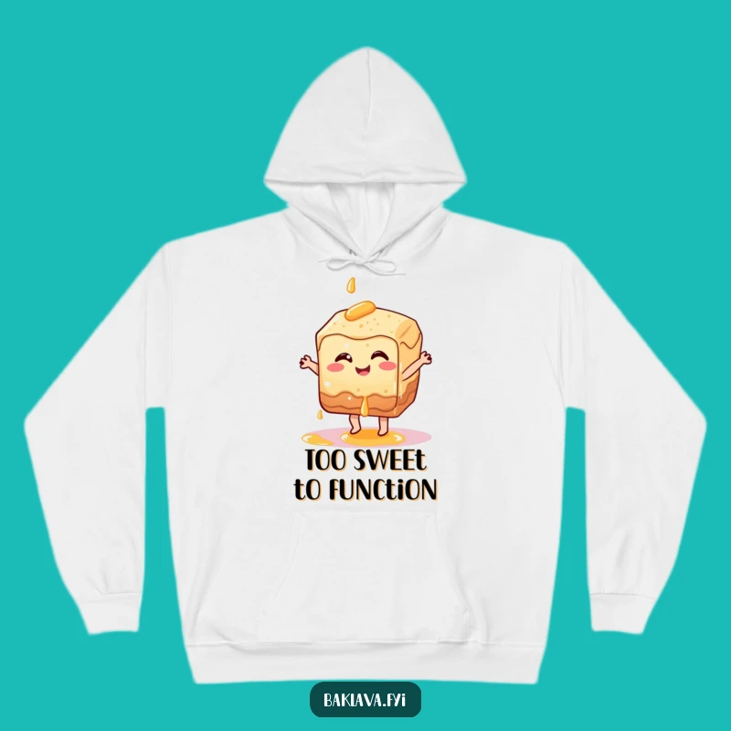 Cozy Funny Dancing Baklava Hoodie: Warm Desserts & Laughs