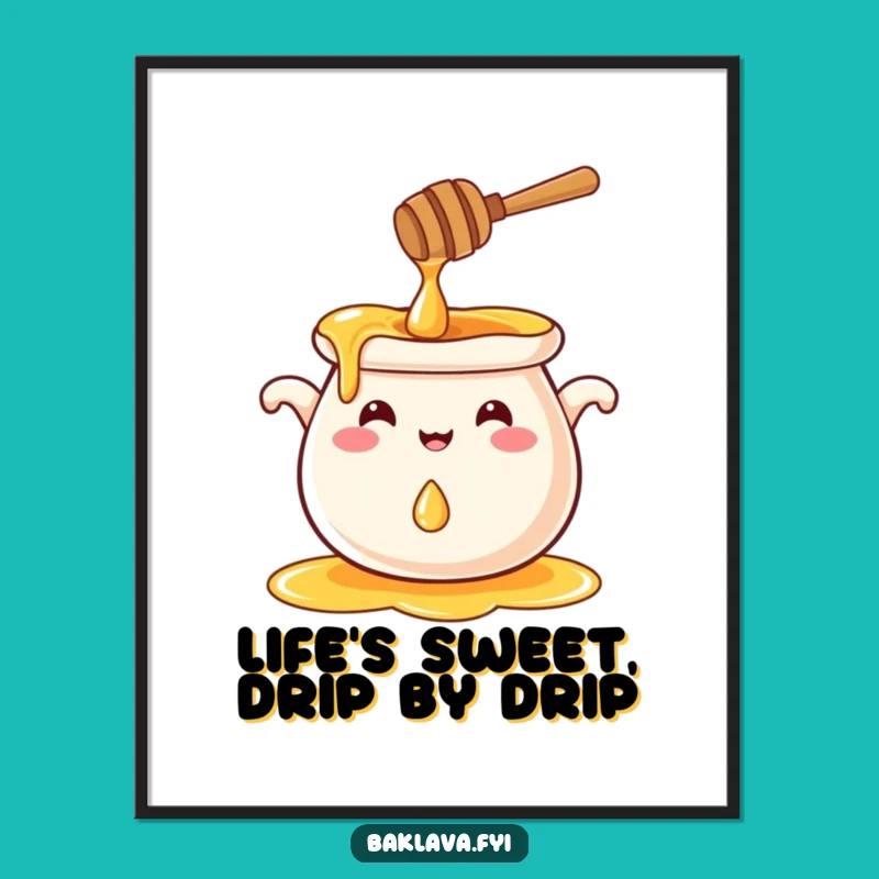Free Printable Funny Honey Pot Art: Sweet Splash Downloadable Decor