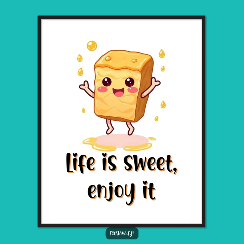 Funny Baklava Dance Free Printable Wall Art - Sweet & Joyful Decor