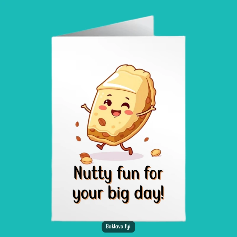 Funny Baklava Cartwheel Free Printable Birthday Card - Hilarious Downloadable Gift