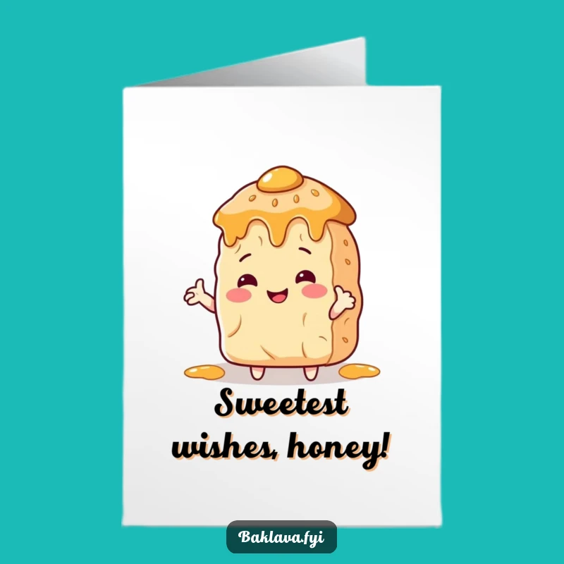 Free Printable Funny Birthday Card: Baklava Hugs, Sweet Downloadable Gift!