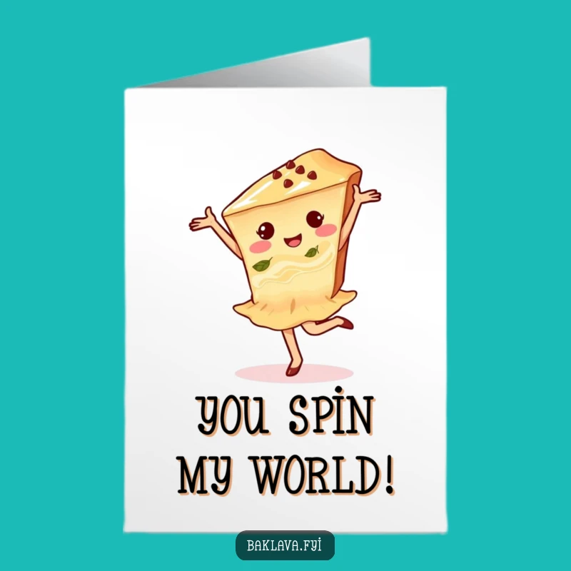 Free Printable Dancing Baklava Congrats Card: Hilarious Downloadable Gift for Triumphs