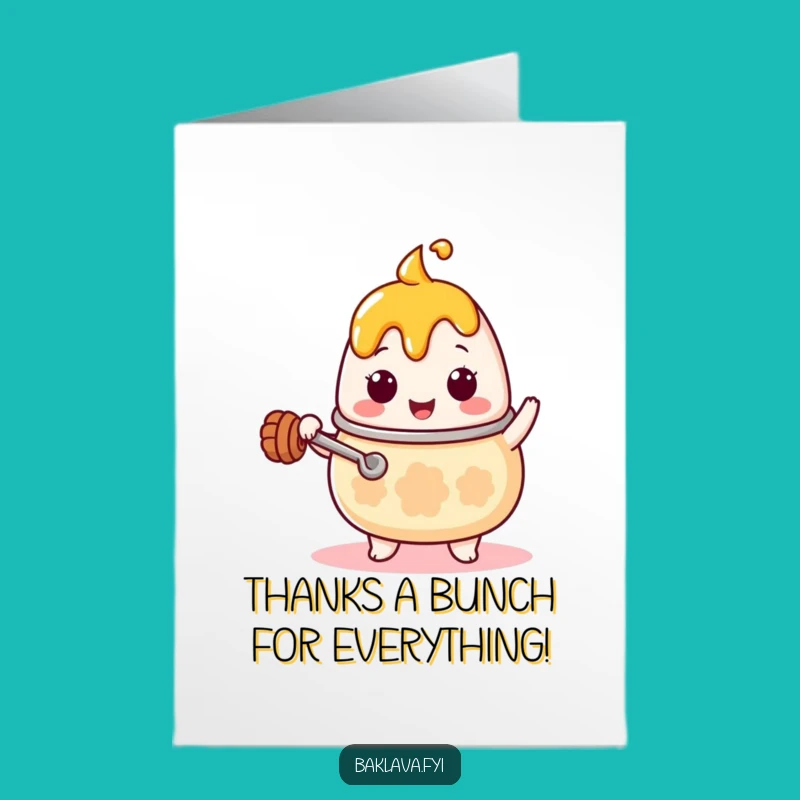 Free Printable Thank You Honey Pot Card: Funny Downloadable Gift for Sweet Gratitude