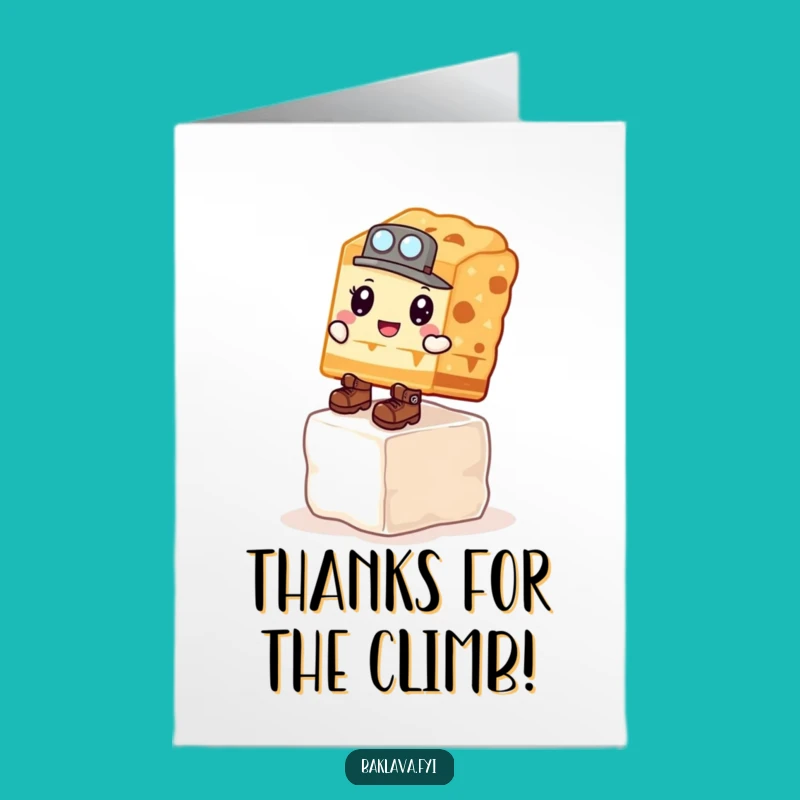 Free Printable Thank You Card: Baklava Explorer, Grateful Downloadable Gift!