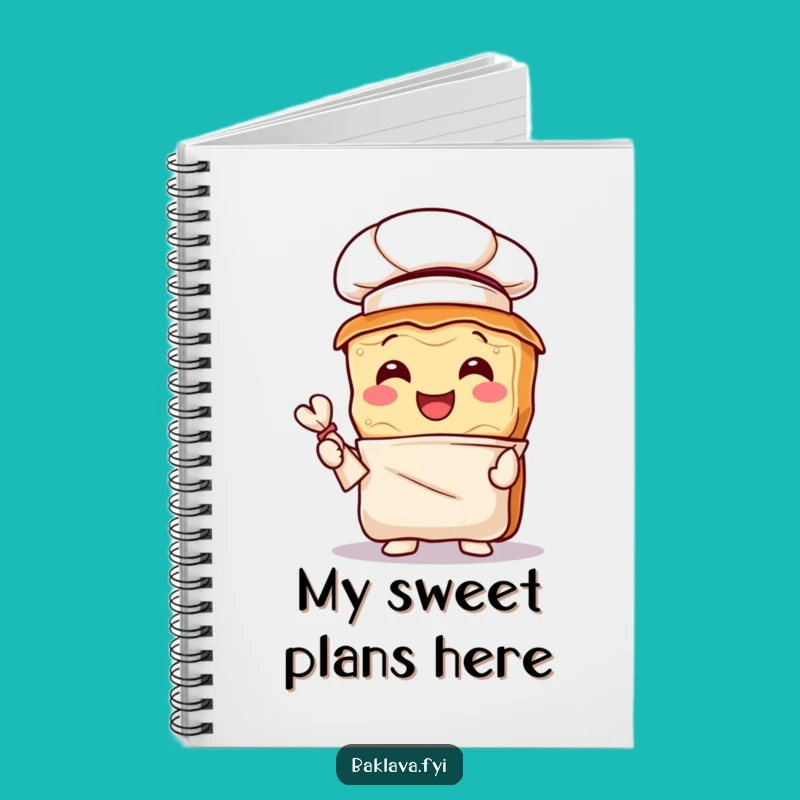 Funny Baklava Chef Notebook: Joyful Baking Ideas, Perfect Funny Gift for Writers