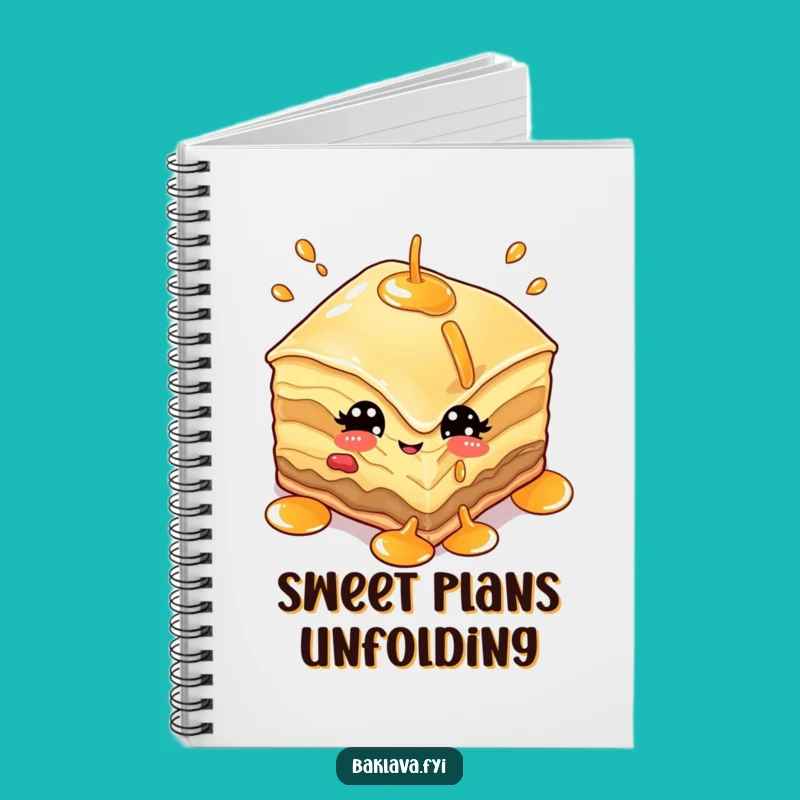 Funny Baklava Journal Notebook: Capture Sweet Ideas with This Witty Character